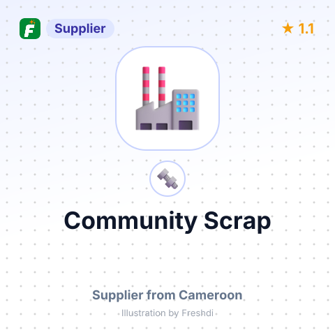 Community Scrap – summary card, no photo uploaded yet