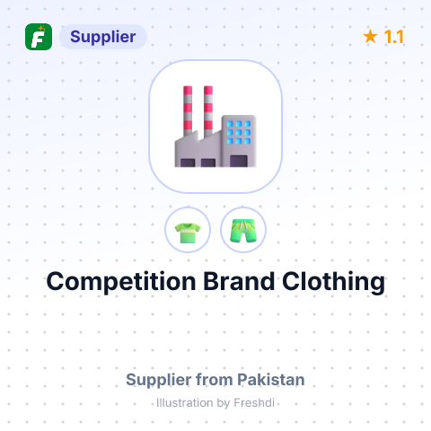 Competition Brand Clothing – summary card, no photo uploaded yet
