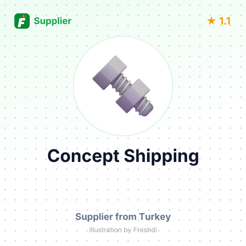 Concept Shipping – summary card, no photo uploaded yet