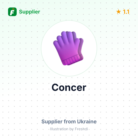 Concer – summary card, no photo uploaded yet