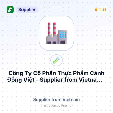 Công Ty Cổ Phần Thực Phẩm Cánh Đồng Việt – summary card, no photo uploaded yet