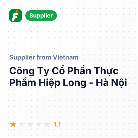 Công Ty Cổ Phần Thực Phẩm Hiệp Long - Hà Nội – summary card, no photo uploaded yet