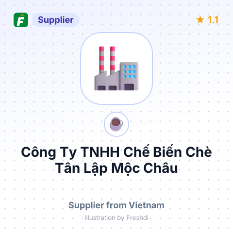 Công Ty TNHH Chế Biến Chè Tân Lập Mộc Châu – summary card, no photo uploaded yet