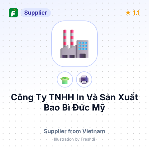 Công Ty TNHH In Và Sản Xuất Bao Bì Đức Mỹ – summary card, no photo uploaded yet