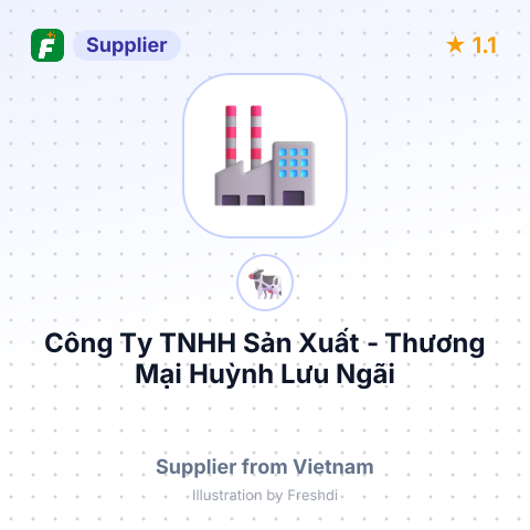 Công Ty TNHH Sản Xuất - Thương Mại Huỳnh Lưu Ngãi – summary card, no photo uploaded yet