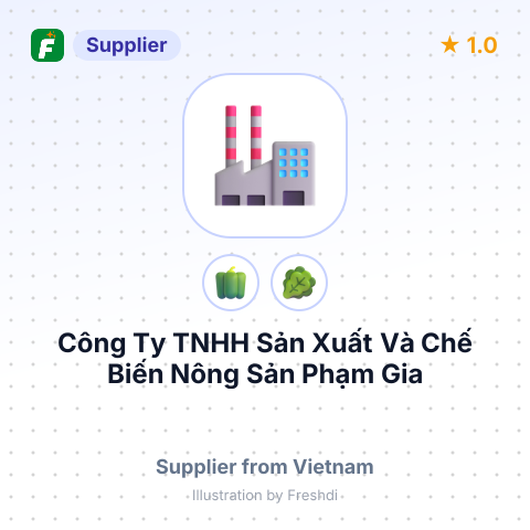Công Ty TNHH Sản Xuất Và Chế Biến Nông Sản Phạm Gia – summary card, no photo uploaded yet