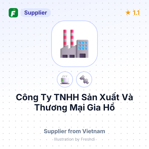 Công Ty TNHH Sản Xuất Và Thương Mại Gia Hồ – summary card, no photo uploaded yet
