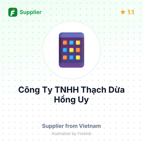 Công Ty TNHH Thạch Dừa Hồng Uy – summary card, no photo uploaded yet