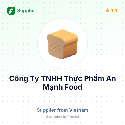 Công Ty TNHH Thực Phẩm An Mạnh Food – summary card, no photo uploaded yet
