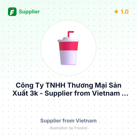 Công Ty TNHH Thương Mại Sản Xuất 3k – summary card, no photo uploaded yet