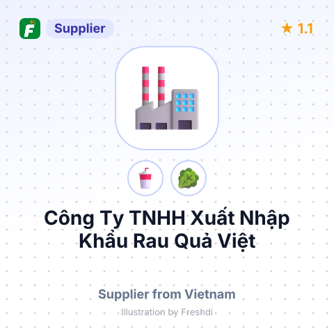 Công Ty TNHH Xuất Nhập Khẩu Rau Quả Việt – summary card, no photo uploaded yet