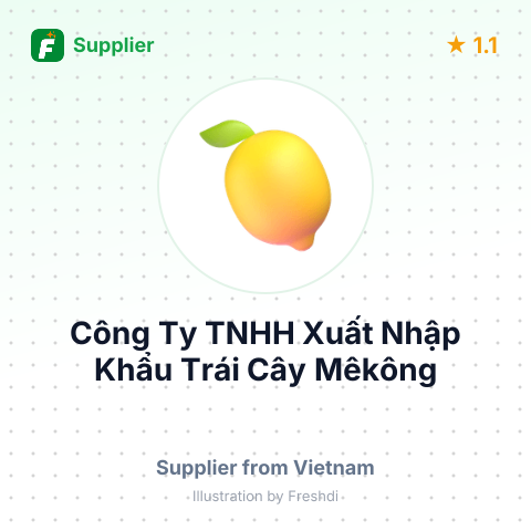 Công Ty TNHH Xuất Nhập Khẩu Trái Cây Mêkông – summary card, no photo uploaded yet