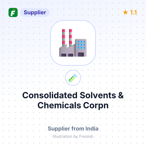 Consolidated Solvents & Chemicals Corpn – summary card, no photo uploaded yet