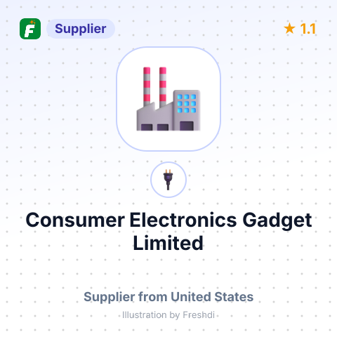 Consumer Electronics Gadget Limited – summary card, no photo uploaded yet