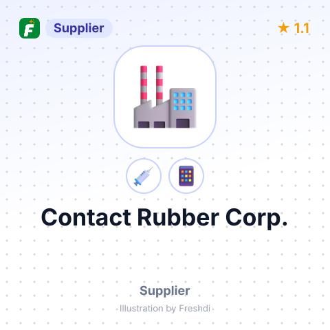 Contact Rubber Corp. – summary card, no photo uploaded yet
