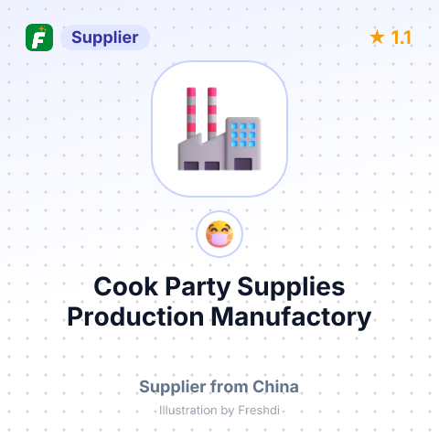 Cook Party Supplies Production Manufactory – summary card, no photo uploaded yet