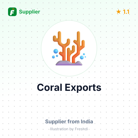 Coral Exports – summary card, no photo uploaded yet