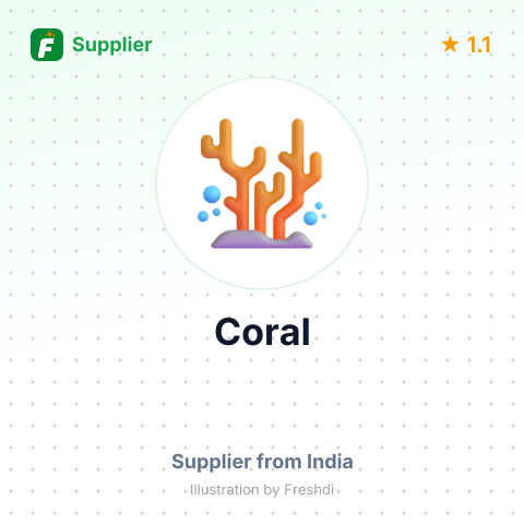 Coral  – summary card, no photo uploaded yet