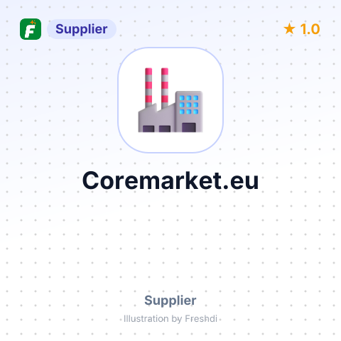 Coremarket.eu – summary card, no photo uploaded yet