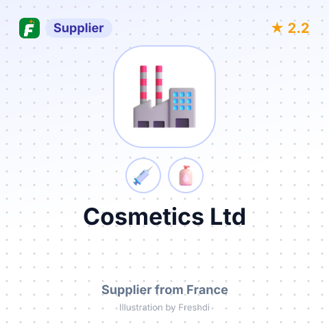 Cosmetics Ltd – summary card, no photo uploaded yet