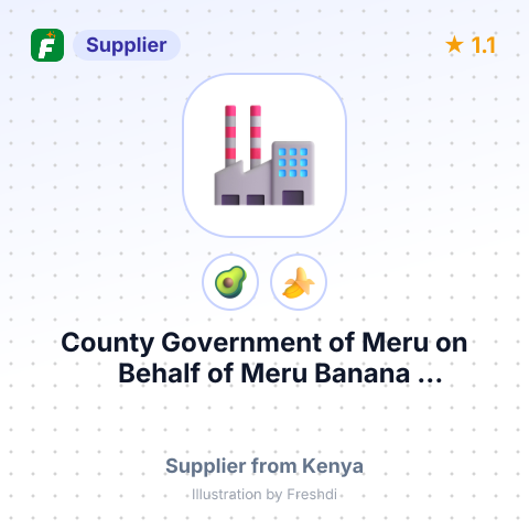 County Government of Meru on Behalf of Meru Banana Cooperatives Societies  – summary card, no photo uploaded yet