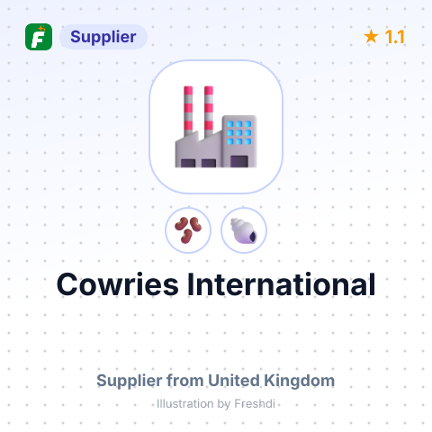 Cowries International  – summary card, no photo uploaded yet