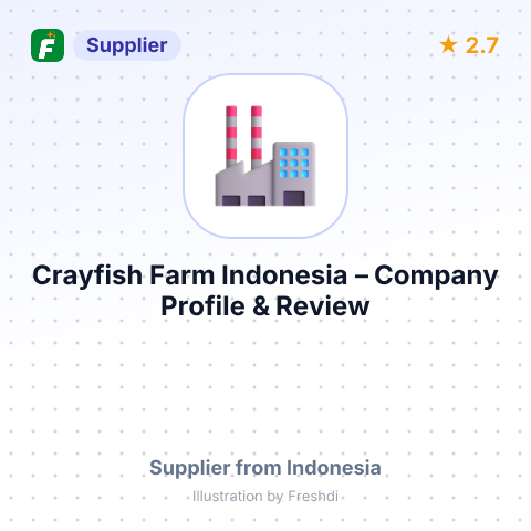 Crayfish Farm Indonesia – summary card, no photo uploaded yet