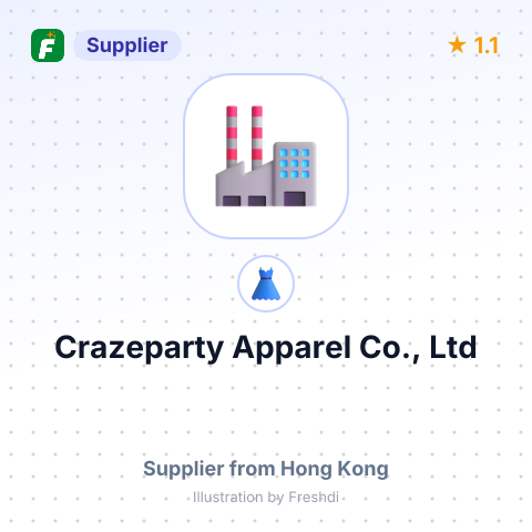 Crazeparty Apparel Co., Ltd – summary card, no photo uploaded yet