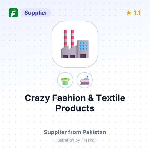 Crazy Fashion & Textile Products – summary card, no photo uploaded yet