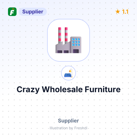 Crazy Wholesale Furniture – summary card, no photo uploaded yet