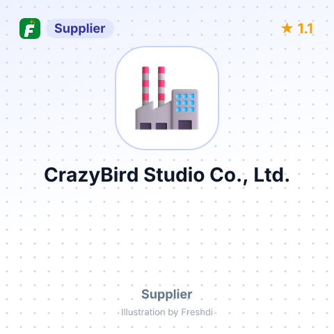 CrazyBird Studio Co., Ltd. – summary card, no photo uploaded yet