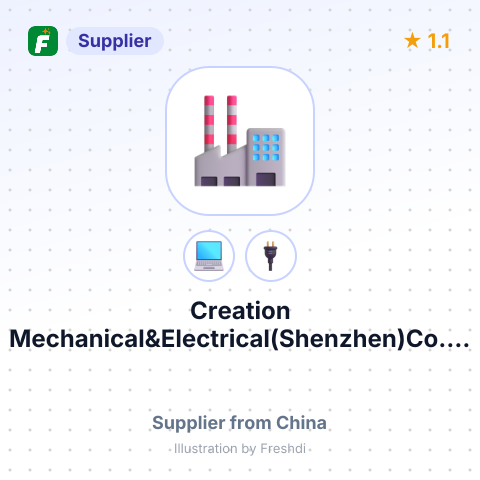 Creation Mechanical&Electrical(Shenzhen)Co.... – summary card, no photo uploaded yet