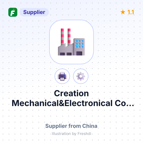 Creation Mechanical&Electronical Co., Ltd. – summary card, no photo uploaded yet