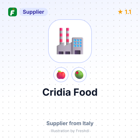 Cridia Food  – summary card, no photo uploaded yet
