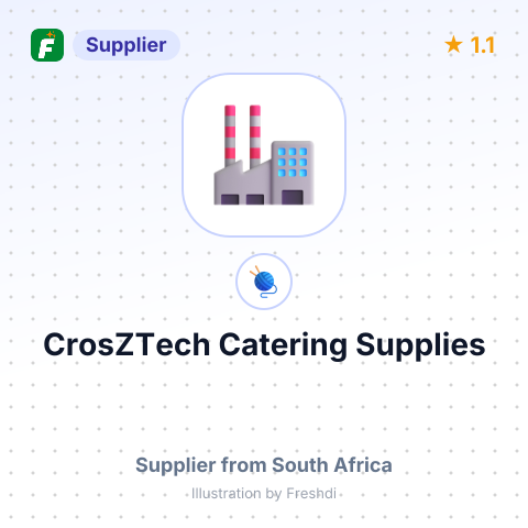 CrosZTech Catering Supplies – summary card, no photo uploaded yet