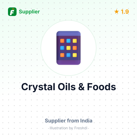 Crystal Oils & Foods – summary card, no photo uploaded yet