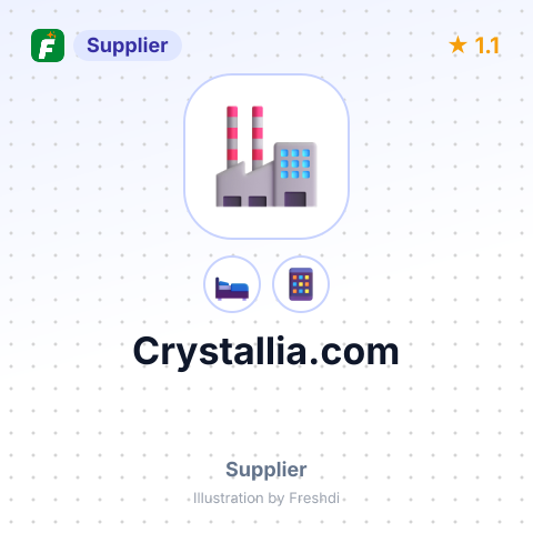 Crystallia.com – summary card, no photo uploaded yet