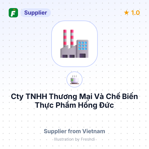 Cty TNHH Thương Mại Và Chế Biến Thực Phẩm Hồng Đức – summary card, no photo uploaded yet