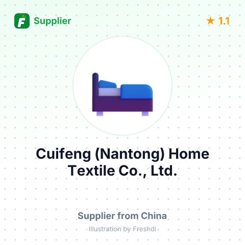 Cuifeng (Nantong) Home Textile Co., Ltd. – summary card, no photo uploaded yet