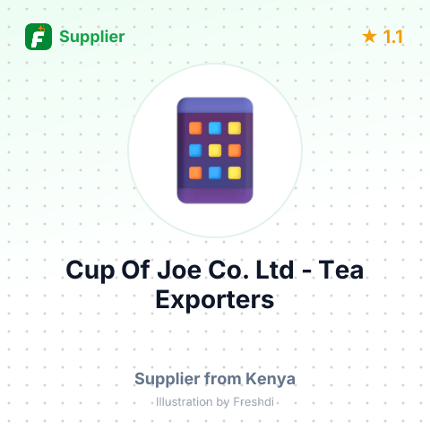 Cup Of Joe Co. Ltd - Tea Exporters  – summary card, no photo uploaded yet