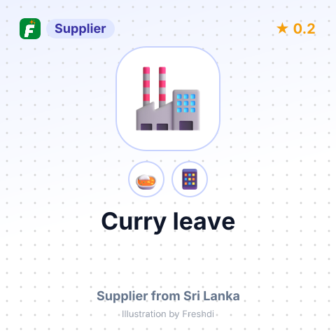 Curry leave  – summary card, no photo uploaded yet