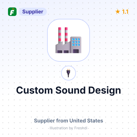 Custom Sound Design – summary card, no photo uploaded yet