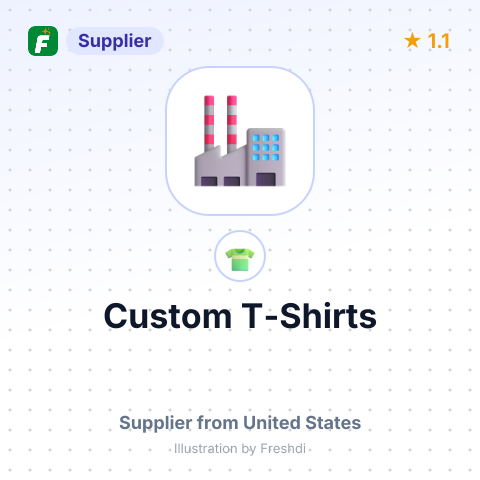 Custom T-Shirts – summary card, no photo uploaded yet