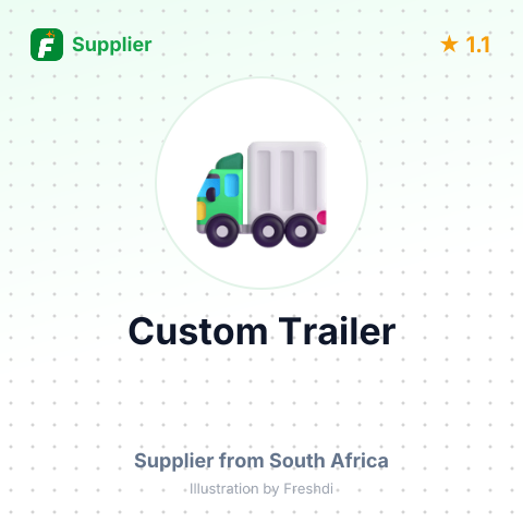 Custom Trailer – summary card, no photo uploaded yet
