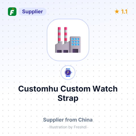 Customhu Custom Watch Strap – summary card, no photo uploaded yet