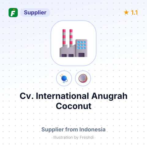 Cv. International Anugrah Coconut  – summary card, no photo uploaded yet
