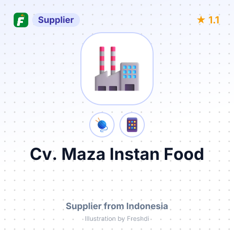 Cv. Maza Instan Food  – summary card, no photo uploaded yet