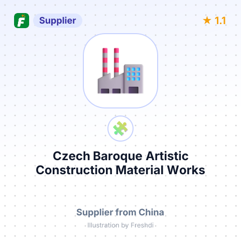 Czech Baroque Artistic Construction Material Works – summary card, no photo uploaded yet