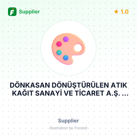 DÖNKASAN DÖNÜŞTÜRÜLEN ATIK KAĞIT SANAYİ VE TİCARET A.Ş. – summary card, no photo uploaded yet