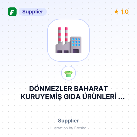 DÖNMEZLER BAHARAT KURUYEMİŞ GIDA ÜRÜNLERİ TEKSTİL İNŞAAT İTHALAT İHRACAT SANAYİ VE TİCARET LİMİTED ŞİRKETİ – summary card, no photo uploaded yet